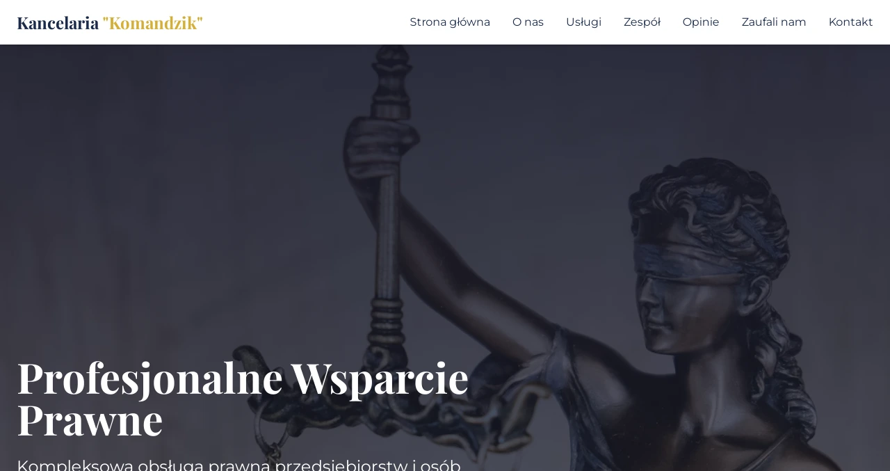 Realizacja strony www – Kancelaria Komandzik, projekt Korweb Tarnowskie Góry
